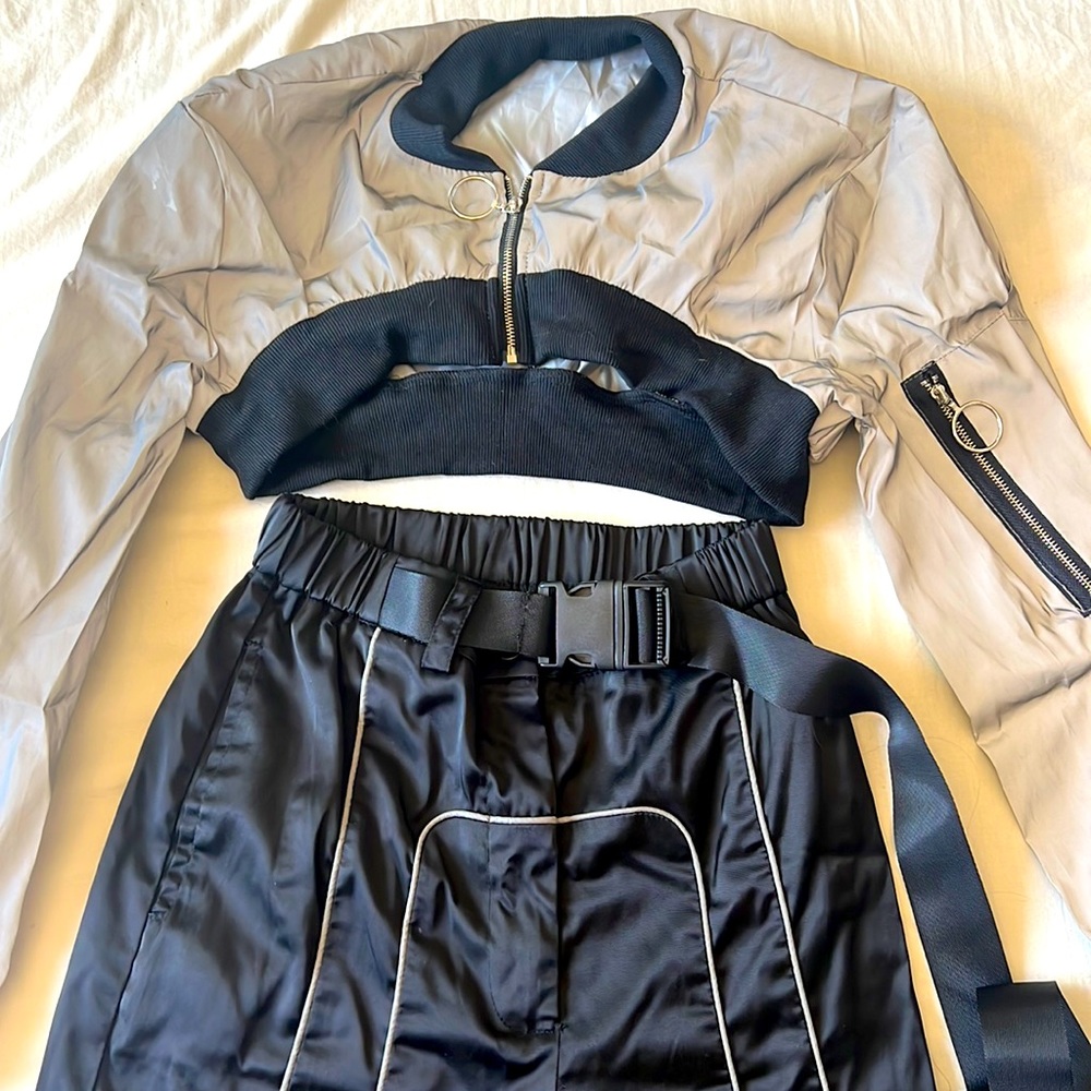 Reflective top and pants SET